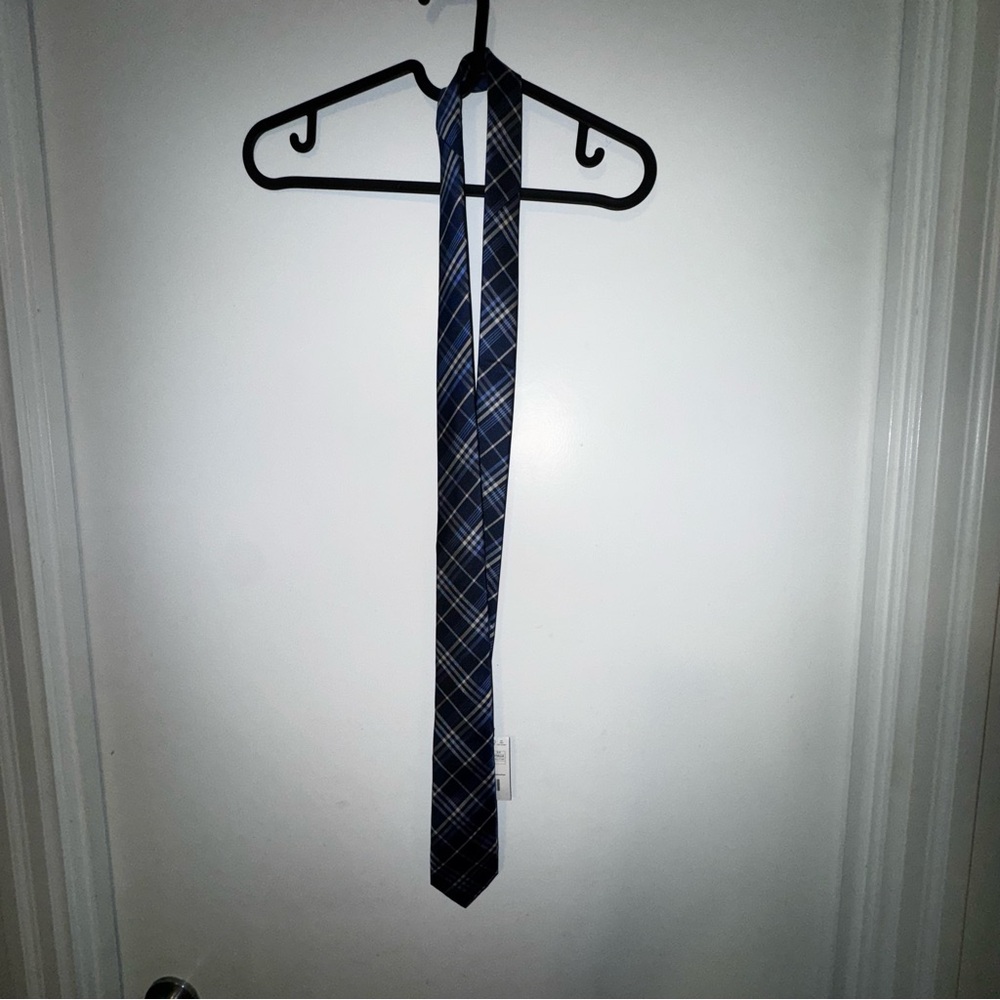 Blue Plaid Necktie